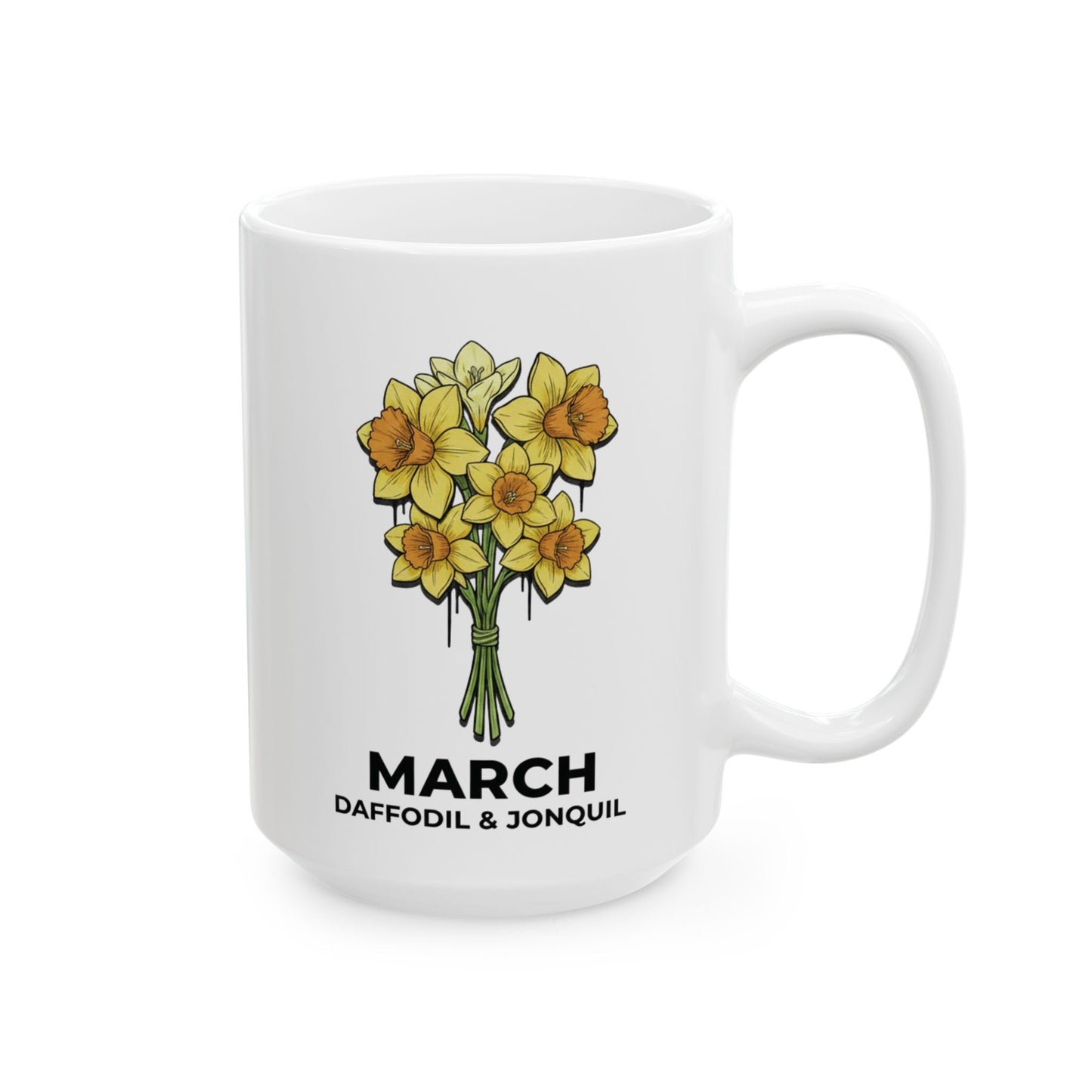 March Birth flowers Mug | Daffodil and Jonquil Mug
