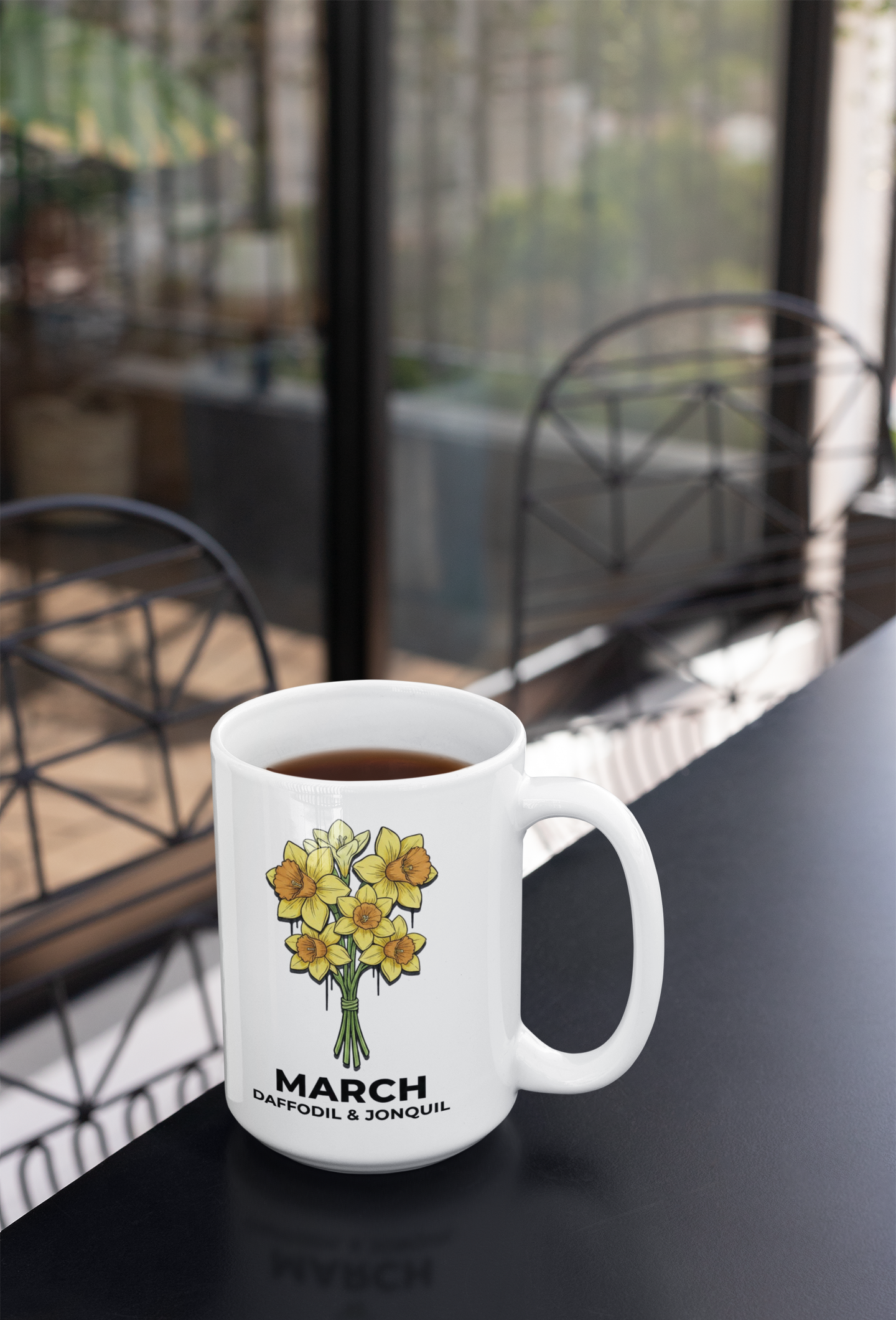 March Birth flowers Mug | Daffodil and Jonquil Mug
