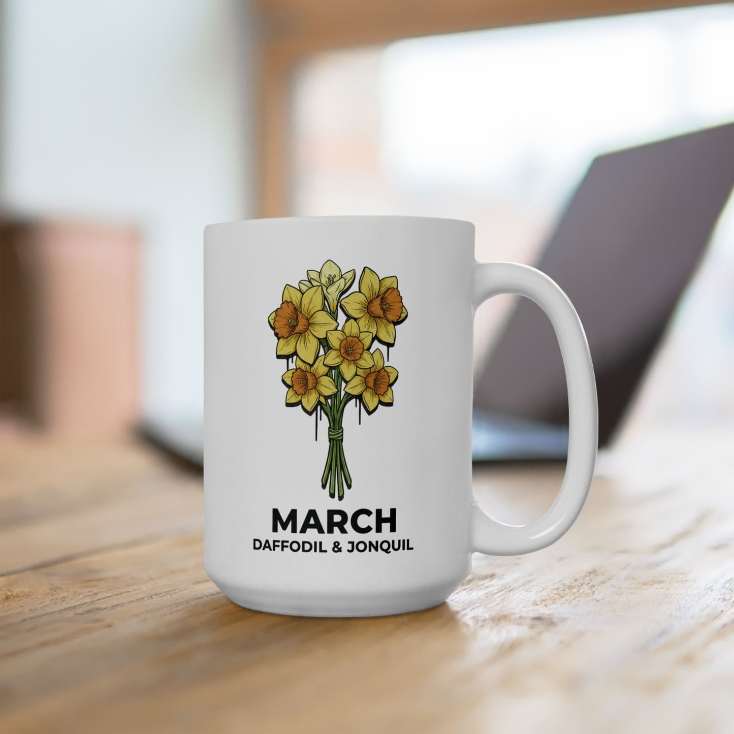 March Birth flowers Mug | Daffodil and Jonquil Mug